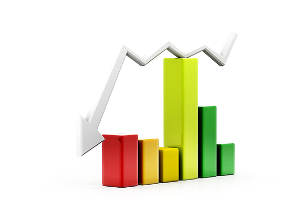 포토 JPG 해외이미지 컨셉 일러스트 그래프 화살 아이디어 사람없음 경제 컬러풀 3D 성장 광선 흰색 시장 하락 투자 수입 해외일러스트 컬러 비즈니스 디지털합성 파일형식 이미지허브