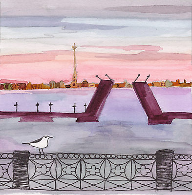 포토 JPG 해외이미지 일러스트 사람없음 장식 강 도시 그리기 랜드마크 러시아인 핸드메이드 해외일러스트 서양인 모션 파일형식 이미지허브