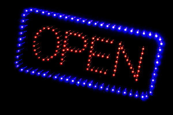 포토 JPG 해외이미지 비즈니스 사람없음 가로 단어 한개 오픈 사인 빛망울 광 해외포토 문자 1 빛 파일형식 이미지허브