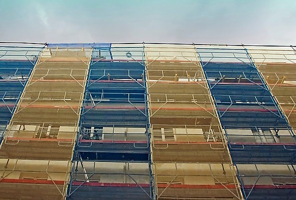 포토 JPG 해외이미지 아파트 사람없음 건물 점프 페인트 업무 수리 보호 청소 오르기 발판 해외포토 건축물 컨셉 모션 주택 작업 파일형식 이미지허브