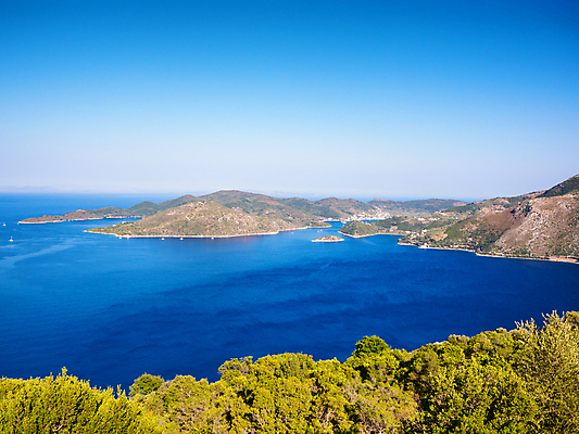 포토 JPG 해외이미지 바다 섬 자연 산 파노라마 사람없음 맑음 그리스 해외포토 유럽 날씨 촬영기법 생태계 파일형식 이미지허브