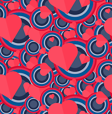 JPG 해외이미지 모양 패턴 일러스트 추상 사랑 사람없음 하트 원형 하트백그라운드 진분홍색 해외일러스트 도형 감정 분홍색 백그라운드 무늬 파일형식 이미지허브