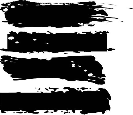 EPS 해외이미지 디자인 일러스트 붓터치 사람없음 검은색 질감 그런지 해외일러스트 컬러 파일형식 벡터 이미지허브