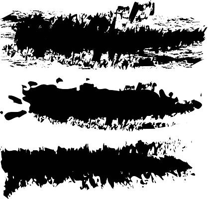 EPS 해외이미지 디자인 일러스트 붓터치 사람없음 검은색 질감 그런지 해외일러스트 컬러 파일형식 벡터 이미지허브