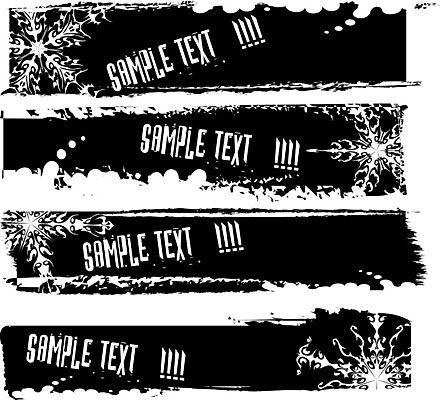 EPS 해외이미지 디자인 배너 일러스트 붓터치 사람없음 검은색 질감 그런지 해외일러스트 컬러 파일형식 벡터 이미지허브