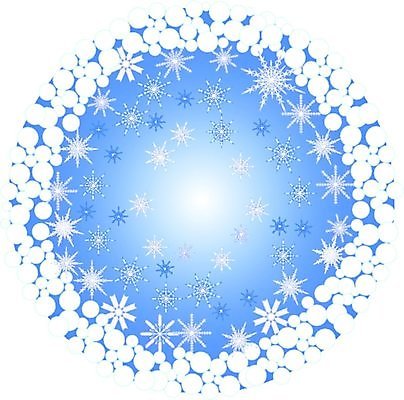 EPS 해외이미지 지구 백그라운드 크리스마스 겨울 일러스트 파란색 빛 맑음 흰색 원형 눈송이 여의주 해외일러스트 도형 계절 기념일 컬러 날씨 눈_날씨 파일형식 벡터 이미지허브