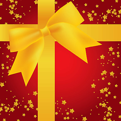 EPS 해외이미지 별 리본 백그라운드 일러스트 휴가 빨간색 황금 활 해외일러스트 자연요소 컬러 파일형식 벡터 이미지허브