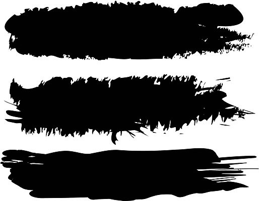 EPS 해외이미지 디자인 일러스트 붓터치 사람없음 검은색 질감 그런지 해외일러스트 컬러 파일형식 벡터 이미지허브