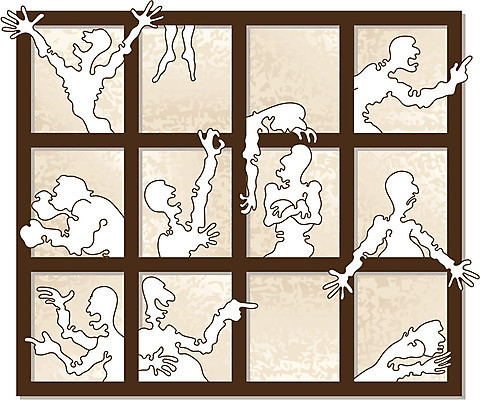 EPS 해외이미지 감정 실루엣 얼굴 포즈 이동 컨셉 신체 일러스트 통신 창문 프레임 사람 그래픽 숫자 갈색 기쁨 분노 흰색 표현 좌절 윤곽 세피아 해외일러스트 문자 컬러 촬영기법 신체부위 파일형식 벡터 이미지허브