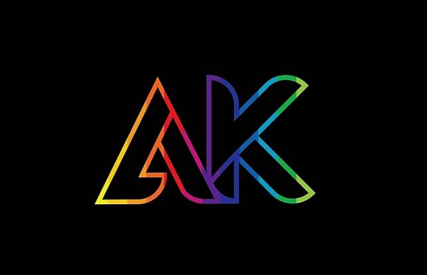 EPS 해외이미지 백그라운드 라인일러스트 일러스트 사람없음 컬러풀 심볼 A 그라데이션 K 무지개색 해외일러스트 알파벳 컬러 파일형식 벡터 이미지허브