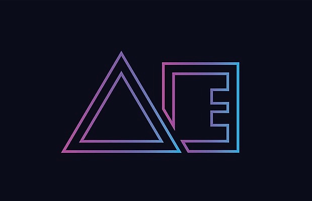 EPS 해외이미지 모양 템플릿 디자인 알파벳 분홍색 백그라운드 일러스트 회사 비즈니스 파란색 E 편지 심볼 신분 A 엘리먼트 활자 해외일러스트 영어 컬러 활자판 파일형식 벡터 이미지허브