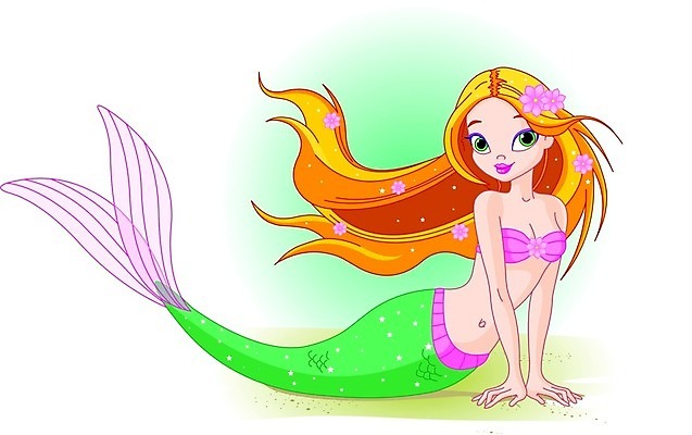 EPS 해외이미지 클립아트 캐릭터 여자 바다 일러스트 동화 미술 물 만화 그림 공상 인어 해외일러스트 일러캐릭터 자연요소 문화예술 사람 파일형식 벡터 이미지허브