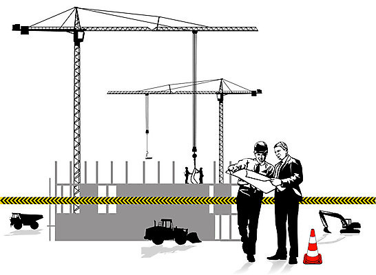 EPS 해외이미지 전신 남자 일러스트 건설업 공사 서기 들기 성인 두명 건설현장 설계도 비즈니스맨 중장비 포크레인 불도저 타워크레인 산업현장 덤프트럭 공사인부 공업현장 안전선 칼라콘 성인남자만 건설근로자 해외일러스트 직업 산업 비즈니스 모션 사람 트럭 직장인 산업장비 안전장비 기중기 남자만 성인만 파일형식 벡터 이미지허브