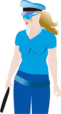 EPS 해외이미지 직업 1 유니폼 일러스트 자신감 경찰 위험 서비스 해외일러스트 옷 감정 컨셉 파일형식 벡터 이미지허브