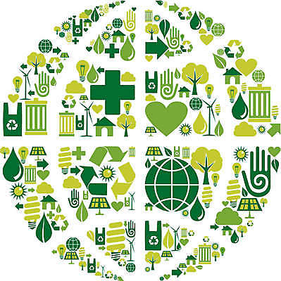EPS 해외이미지 식물 실루엣 지구 일러스트 사람없음 초록색 재활용 하트 그린에너지 에코 친환경 해외일러스트 모양 컬러 촬영기법 환경 에너지 파일형식 벡터 이미지허브