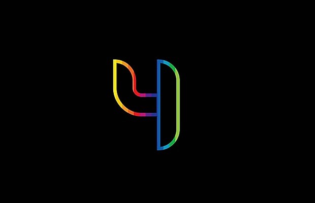 EPS 해외이미지 백그라운드 라인일러스트 일러스트 사람없음 컬러풀 4 심볼 그라데이션 무지개색 해외일러스트 컬러 숫자 파일형식 벡터 이미지허브