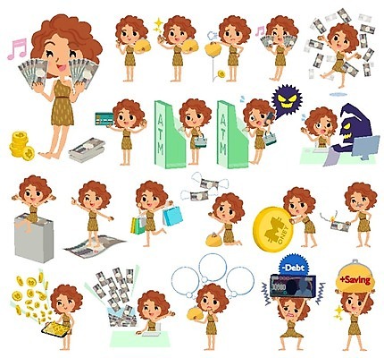 EPS 해외이미지 여자 돈 인터넷 일러스트 비즈니스 성공 금융 경제 쇼핑 동전 카펫 저축 자유 속임수 신용카드 범죄 지갑 역사 진화 가난 마법 원시시대 대출 빚 ATM 분실 화상 해외일러스트 컨셉 사람 재산 상처 소방 파일형식 벡터 이미지허브
