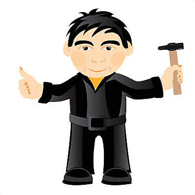 EPS 해외이미지 일러스트 노동자 사람 도구 업무 만화 목수 흰배경 그림 건축업자 해외일러스트 직업 건축 백그라운드 흰색 작업 파일형식 벡터 이미지허브