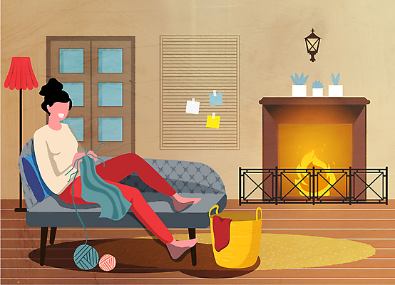 전신 라이프스타일 여자 화분 거실 일러스트 집안 따뜻함 한명 들기 앉기 성인 취미 소파 바구니 문 스탠드 뜨개질 털실 즐거움 포스트잇 벽난로 성인여자한명만 국내일러스트 AI파일 1 감정 의자 모션 조명 실내 사람 생활 메모지 실 여자한명만 성인여자만 파일형식 벡터