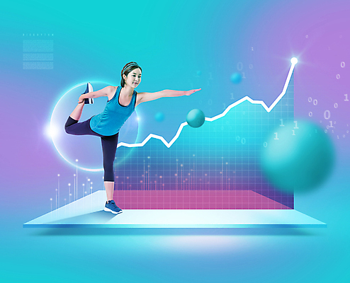 전신 PSD 편집이미지 여자 하늘색 요가 그래프 한명 20대 성인 빛 운동복 운동 건강관리 스트레칭 한국인 요가자세 원형 손뻗기 다리들기 성인여자한명만 바이오리듬 이미지편집 도형 1 웰빙 옷 포즈 모션 건강 관리 사람 동양인 청년 파란색 여자한명만 성인여자만 파일형식