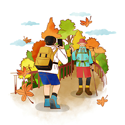 전신 PSD 나무 구름 남자 단풍 일러스트 함께함 서기 들기 성인 두명 스마트폰 울타리 사진촬영 등산 가을 등산객 등산복 브이 등산스틱 가교 성인남자만 국내일러스트 자연요소 식물 건축물 옷 계절 컨셉 잎 모션 사람 손짓 핸드폰 스마트기기 담장 촬영 트래킹 등산용품 남자만 성인만 파일형식
