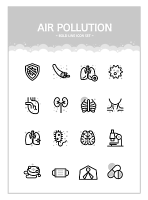 아이콘 세포 건강 현미경 마스크 사람없음 알약 회색 금지 심장 오염 신장 허파 바이러스 피부 라인아이콘 뇌 혈관 대기오염 목 갈비뼈 미세먼지 볼드라인 2D아이콘 AI파일 컬러 뼈 실험기구 신체부위 약 장기_의학 환경오염 비뇨기관 호흡기관 먼지 파일형식 벡터