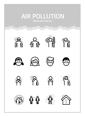 전신 아이콘 여자 남자 주택 사람모양 건강 마스크 여러명 성인 회색 오염 감기 라인아이콘 대기오염 기침 면역력 목통증 발열 오한 재채기 증상 콧물 성인만 볼드라인 인후통 자가격리 사회적거리두기 2D아이콘 AI파일 모양 캠페인 컬러 다수 사람 건물 고통 환경오염 질병 생리현상 파일형식 벡터 격리