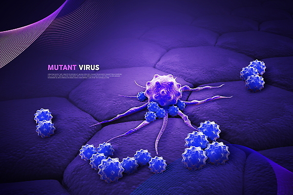 PSD 편집이미지 세포 경고 사람없음 보라색 위험 코로나바이러스 포스트코로나 델타변이바이러스 위드코로나 이미지편집 컬러 컨셉 바이러스 사회이슈 파일형식