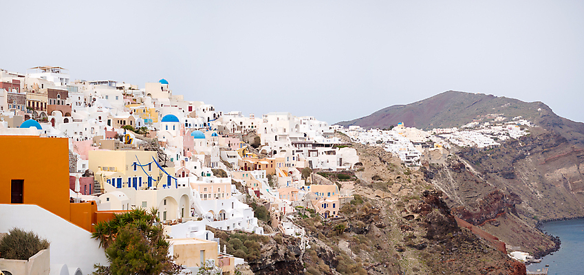 포토 JPG 해외이미지 바다 섬 풍경 사람없음 맑음 절벽 그리스 산토리니 해외포토 유럽 날씨 파일형식 이미지허브
