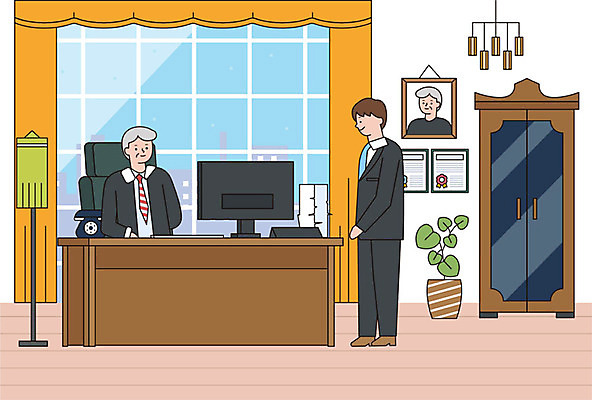 남자 겨울 일러스트 비즈니스 사람 성인 두명 컴퓨터 컬러풀 비즈니스맨 사장 전화기 책상 문서 성인남자만 국내일러스트 AI파일 계절 컬러 가구 전자제품 직장인 남자만 성인만 파일형식 벡터