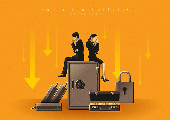 여자 남자 화살표 돈 일러스트 그래프 자물쇠 사람 성인 두명 금융 경제 주황색 저축 시세 비즈니스맨 비즈니스우먼 하락 사회이슈 금고 돈가방 경제불황 얼굴없음 성인만 국내일러스트 AI파일 컬러 컨셉 가방 비즈니스 직장인 재산 불황 파일형식 벡터