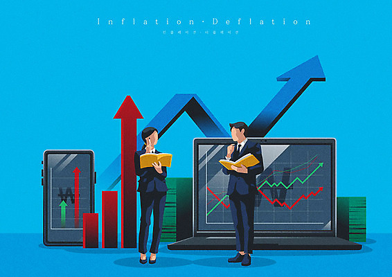 여자 남자 화살표 지폐 돈 일러스트 그래프 사람 성인 두명 금융 경제 파란색 노트북 스마트폰 볼펜 시세 비즈니스맨 비즈니스우먼 사회이슈 문서 상승 경제불황 얼굴없음 성인만 국내일러스트 AI파일 컬러 컨셉 비즈니스 전자제품 핸드폰 스마트기기 펜 직장인 재산 불황 파일형식 벡터