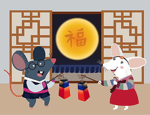 동물 캐릭터 전통 두마리 일러스트 새해 사람없음 컬러풀 설날 새해인사 달 십이지신 복 쥐띠 쥐 한복 청사초롱 십이지신캐릭터 쥐캐릭터 전통창문 기와담장 2020년 경자년 국내일러스트 일러캐릭터 AI파일 자연요소 한국전통 명절 컬러 동물캐릭터 2 창문 기와 담장 한자 인사 설치류 전통의상 연도 초롱 파일형식 벡터