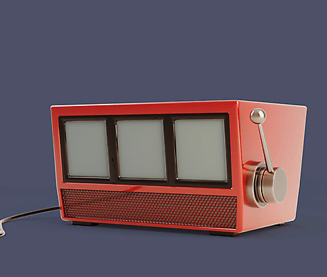 PSD 편집이미지 사람없음 빨간색 쇼핑 한개 3D소스 3D 세일 행운 남색 디지털합성 오브젝트 룰렛 당첨 슬롯머신 잭팟 편집소스 편집3D 1 컬러 컨셉 게임 파일형식