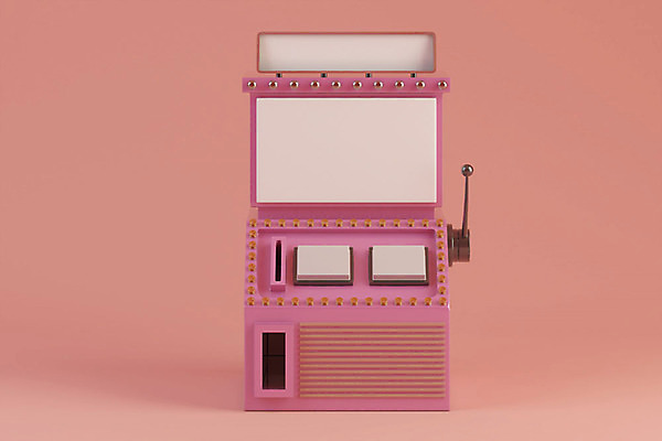 PSD 편집이미지 분홍색 사람없음 쇼핑 한개 3D소스 3D 세일 행운 디지털합성 오브젝트 룰렛 당첨 슬롯머신 잭팟 편집소스 편집3D 1 컬러 컨셉 게임 파일형식