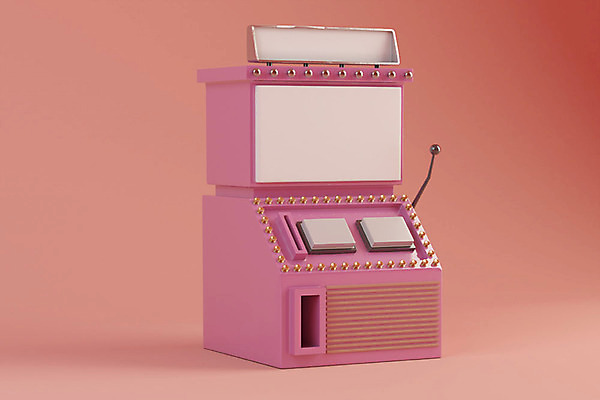 PSD 편집이미지 분홍색 사람없음 쇼핑 한개 3D소스 3D 세일 행운 디지털합성 오브젝트 룰렛 당첨 슬롯머신 잭팟 편집소스 편집3D 1 컬러 컨셉 게임 파일형식