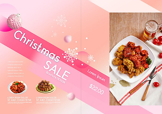 PSD 템플릿 그릇 표지디자인 북디자인 출판디자인 행복 내지 음식 리플렛 분홍색 포크 크리스마스장식 크리스마스 겨울 북커버 방울토마토 맥주 팜플렛 사람없음 세일 치킨 장식볼 나이프 맥주잔 헝겊 빅세일 이미지템플릿 식기 계절 기념일 감정 컬러 토마토 술잔 주류 장식 칼 닭고기요리 파일형식 천_직물