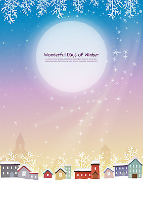 나무 백그라운드 설경 겨울 일러스트 주택 사람없음 반짝임 컬러풀 고요 보름달 나뭇가지 눈 겨울풍경 겨울배경 국내일러스트 AI파일 자연요소 식물 계절 컬러 모션 날씨 풍경 건물 달 파일형식 벡터