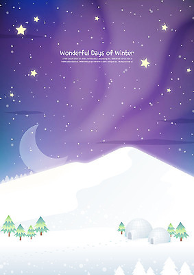 나무 별 백그라운드 설경 겨울 일러스트 사람없음 보라색 고요 눈 야간 초승달 이글루 겨울풍경 설산 겨울배경 국내일러스트 AI파일 자연요소 식물 계절 컬러 날씨 산 풍경 달 파일형식 벡터