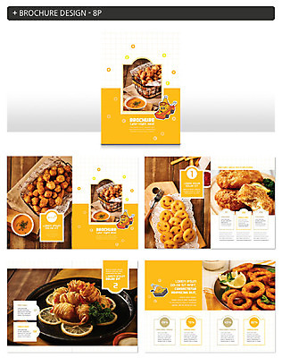 템플릿 그릇 ZIP 음식 리플렛 파슬리 요리 팜플렛 사람없음 생활 노란색 튀김 감자튀김 프라이팬 소스 레몬 야식 인디자인 INDD 이미지템플릿 식기 컬러 채소 과일 주방용품 감자 양념 파일형식