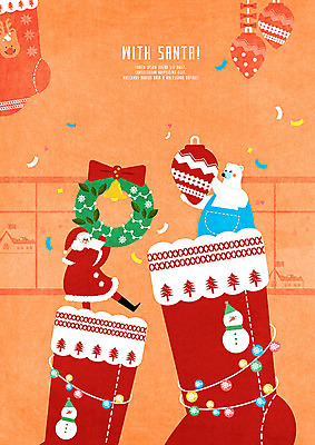 PSD 남자 크리스마스 겨울 일러스트 창문 눈사람 양말 함께함 한명 사람 산타클로스 주황색 눈 즐거움 북극곰 조명장식 크리스마스리스 국내일러스트 자연요소 1 계절 기념일 감정 컬러 컨셉 곰 날씨 조명 장식 화환 파일형식