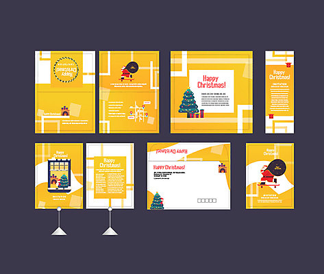 템플릿 배너템플릿 크리스마스 겨울 이벤트 여러명 선물상자 세트 크리스마스트리 산타클로스 노란색 현수막 전단 벽난로 엽서 초대장 약도 소봉투 행사템플릿 AI파일 배너 계절 기념일 컬러 다수 지도 편지봉투 카드_감사 선물 사람 상자 편지 홍보물 파일형식 벡터