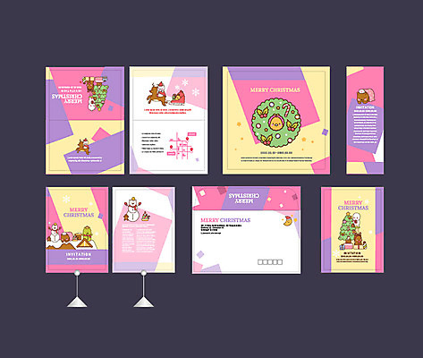 템플릿 배너템플릿 크리스마스 겨울 눈사람 이벤트 사람없음 선물상자 세트 크리스마스트리 산타클로스 곰인형 루돌프 현수막 전단 엽서 초대장 약도 소봉투 행사템플릿 AI파일 배너 계절 기념일 인형 지도 사슴 편지봉투 카드_감사 선물 상자 편지 홍보물 파일형식 벡터