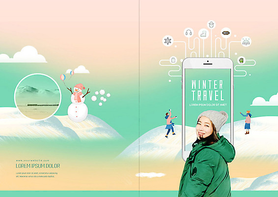 PSD 템플릿 모자 표지디자인 북디자인 출판디자인 여자 표지 리플렛 여행 겨울 북커버 눈사람 한명 미소 팜플렛 20대 스마트폰 한국인 눈 뒤돌아보기 겨울여행 즐거움 패딩 민트색 베이지색 성인여자한명만 이미지템플릿 자연요소 1 잡화 계절 감정 컬러 모션 날씨 표정 사람 동양인 청년 핸드폰 스마트기기 점퍼 여자한명만 성인여자만 파일형식