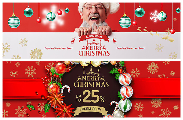 PSD 서양인 외국인 템플릿 배너 남자 ZIP 중년 50대 웹템플릿 크리스마스 겨울 한명 이벤트 빨간색 쇼핑 산타클로스 세일 장식볼 눈송이 원형프레임 포인세티아 이벤트배너 웹배너 중년남자한명만 빅배너 이미지템플릿 1 계절 기념일 꽃 컬러 프레임 눈_날씨 사람 인종 성인 장식 원형 남자한명만 중년남자만 파일형식