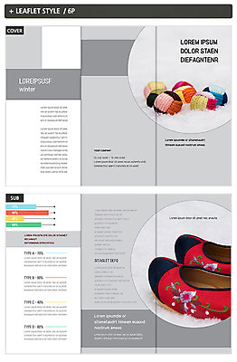 템플릿 한국전통 표지디자인 표지 ZIP 내지 리플렛 겨울 3단접지 팜플렛 사람없음 회색 눈 매듭 꽃신 인디자인 INDD 이미지템플릿 자연요소 전통 계절 컬러 신발 날씨 전통소품 한국 파일형식