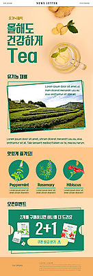 PSD ZIP 웹템플릿 밭 건강 이벤트 사람없음 세일 주황색 차 유기농 쿠폰 생강 뉴스레터 차밭 허브차 이미지템플릿 템플릿 웰빙 음료 컬러 농업 채소 차_음료 파일형식