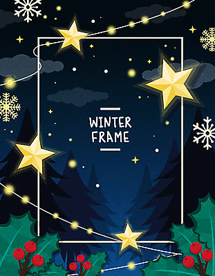 열매 꽃 별 잎 겨울 일러스트 전등 조명 사각프레임 프레임 풍경 사람없음 컬러풀 침엽수 포인세티아 프레임일러스트 겨울풍경 국내일러스트 AI파일 자연요소 나무 식물 계절 컬러 사각형 파일형식 벡터