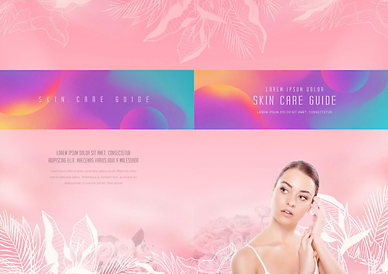 PSD 서양인 외국인 식물 템플릿 표지디자인 북디자인 출판디자인 여자 표지 꽃 리플렛 분홍색 잎 북커버 한명 팜플렛 상반신 20대 성인 앞모습 뷰티 보라색 스킨케어 그라데이션 성인여자한명만 이미지템플릿 1 뷰포인트 컬러 사람 인종 청년 여자한명만 성인여자만 파일형식