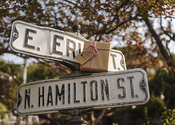 포토 JPG 주간 로우앵글 크리스마스 겨울 크리스마스용품 휴식 사람없음 야외 선물상자 표지판 방향 오브젝트 설레임 국내포토 자연요소 계절 기념일 감정 뷰포인트 컨셉 알림판 선물 상자 용품 파일형식